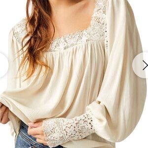 Free People Flutter By Top. Ivory NWT, XS
